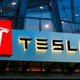 A Tesla sign